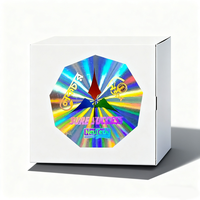 Étiquette autocollante holographique 3D personnalisée pour usage industriel, étiquette holographique argentée de sécurité