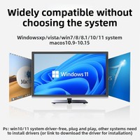 Dongle d'adaptateur Wi-Fi double bande USB 3.0 1300Mbps Carte réseau sans fil portable pour routeur Wi-Fi compatible avec WiFi 5G