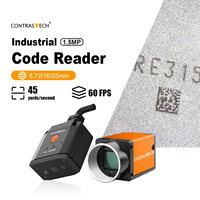 Lecteur de codes intelligent industriel à grande vitesse Deep Learning 1,6 MP 60 ips 120 codes/s pour l'impression de codes QR Qualité Contrastech