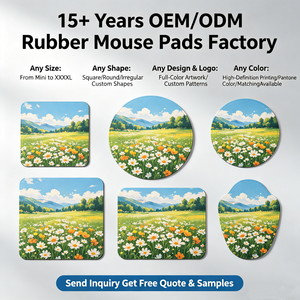 High Quality Custom Print Sublimation Mouse Pad Blanks Eco Friendly Natural <b>Rubber</b> Base Mouse Mats with <b>Edge</b> Sewing - Product Image 6