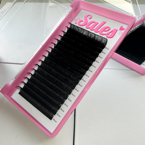 Vassoi ciglia vegano in plastica rosa personalizzati visoni in velluto seta scura vassoi ciglia 0.07 D Curl Cashmere extension ciglia morbide con <span class=keywords><strong>Base</strong></span> allentata - Product Image 1