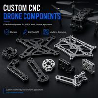 Piezas Metálicas CNC, Mecanizado de Ultra Precisión, Acero Inoxidable, Aleación de Aluminio, Brazos de Marco Compuesto para Drones Personalizados