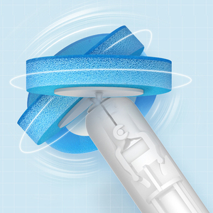 Sistema de Limpieza de Inodoros Desechable - Cabezales de Repuesto de Esponja de PP Portátiles con Soporte de Pared |   Kit Ecológico Antiarañazos - Product Image 4