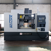 Machine de fraisage verticale CNC XH7136C, ensemble d'usinage CNC de haute précision, machine de fraisage automatique pour métaux