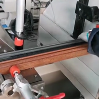 Scie à onglet double porte pour aluminium composite, machine de découpe et de jointage