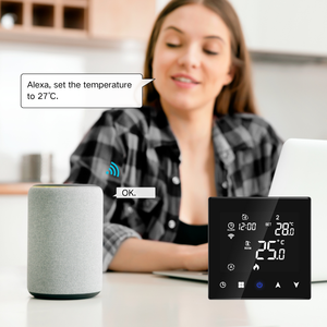 Termostato eléctrico Control de voz Dual Temp. Pantalla Controlador de temperatura eléctrico con ahorro de energía Wifi Termostato inteligente - Product Image 3