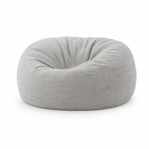 Promotion : Fauteuil Poire Géant en <span class=keywords><strong>Tissu</strong></span> Doux au Design Moderne, Rembourré en Éponge Déchiquetée, Canapé-Lit Rond Confortable pour Salon, Chambre et Balcon - Product Image 6