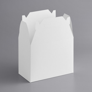 Papel retangular branco Take Out Hamburger Snack Lunch Chicken <span class=keywords><strong>Box</strong></span> com Fast Top - Product Image 3