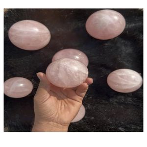 Sphère de quartz rose clair de haute qualité / Boule de cristal polie / Pierre précieuse de quartz rose naturel pour la fabrication de bijoux - Product Image 3