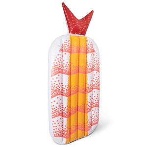 Chaise longue gonflable en forme de crevette <span class=keywords><strong>frite</strong></span>, dispositif flottant, jouets de plage gonflables, matelas gonflable d'extérieur, rangée flottante - Product Image 1