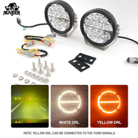 Lampe de travail ronde à LED super lumineuse de 7 pouces 70W pour camionnette tout-terrain ATV UTV 4WD 4x4 a mené la lumière de conduite avec clignotant DRL