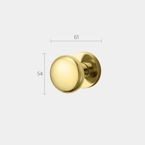 New Innovation Bedroom Zinc Alloy Door Lock Single-sided Black Globe Lock Indoor Silent Room Door Lock Wholesale - Product Image 3