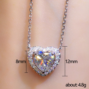 Collana con Ciondolo a Cuore per Donne, Semplice Accessorio Quotidiano, Catena per Clavicola - Product Image 5