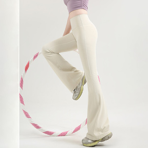 กางเกงออกกำลังกายผู้หญิงไซส์ใหญ่พิเศษ OEM S-6XL เอวสูง ทรงขาบาน เหมาะสำหรับพิลาทิส ฟิตเนส วิ่ง โยคะ พร้อมกระโปรง - Product Image 3