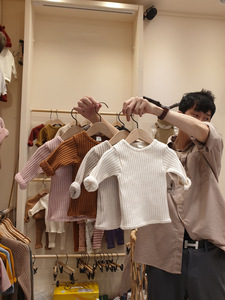 Ensemble de vêtements pour bébé, vêtements pour enfant, automne-hiver, coton côtelé uni, manches longues et pantalon, ensembles de vêtements pour bébé - Product Image 5