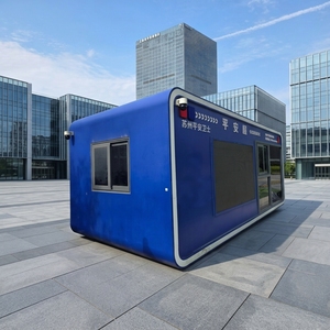 Postazione di Sicurezza Integrata in Container Mobile per Campus Scolastici, Cabina <span class=keywords><strong>Compatta</strong></span> per Guardie di Sicurezza per Istituti Educativi - Product Image 4