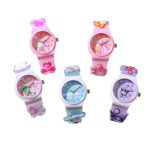 <span class=keywords><strong>Montre</strong></span> à quartz Kuromi pour enfants, mignonne et stylée, en silicone, vente directe d'usine, <span class=keywords><strong>montre</strong></span> Sanrio pour enfants - Product Image 1