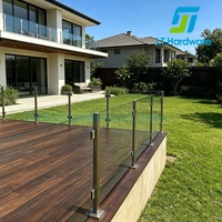 Poteaux de balustrade en verre série Z, pinces à verre, poteaux de balustrade pour balcons, pare-vent, kits de poteaux de rampe d'escalier à montage en surface carrée