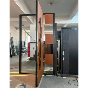 Puertas de Entrada Principales de Diseño Moderno, Originales de Fábrica, Puertas Exteriores de Entrada Frontal, Puertas Pivotantes Externas de Acero Inoxidable - Product Image 3