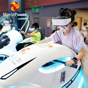 Simulateur de motocyclette pour terrain de jeu intérieur Équipement de divertissement Moteur 9D VR Arcade <span class=keywords><strong>Video</strong></span> Cinema VR Racing Game Machine - Product Image 4