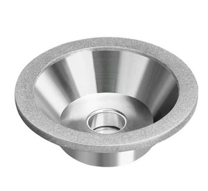 Muela abrasiva CBN galvanizada personalizada 9/39.5, rueda abrasiva, corte de diamante para cuchillas de patín, máquina afiladora de patines - Product Image 4