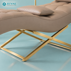 Fauteuil de Soin Esthétique Luxe pour Extensions de Cils et Traitements Faciaux, Mobilier de Salon avec Cadre Doré, Lampe <span class=keywords><strong>Arc</strong></span> et Chariot - Product Image 3