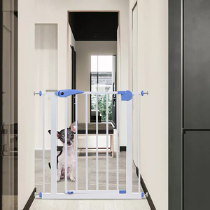 Barriera di sicurezza per <span class=keywords><strong>bambini</strong></span> barriera per porte barriera per scale in ferro senza punzonatura cancello di sicurezza per <span class=keywords><strong>bambini</strong></span> con retro a molla automatico - Product Image 6