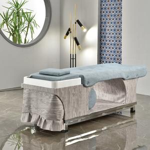 Neues Design <span class=keywords><strong>Thai</strong></span>-Dampfschüssel Wassertherapie Himmelblau <span class=keywords><strong>Massage</strong></span>-Shampoo-Bett Dampftherapie Kopf-Spa Shampoo-Bett - Product Image 2