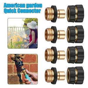 Brass Garden Hose Adapter 1 In Threaded Connector For Irrigation Water Pipe <b>Diverter</b> Splitter With Durable Design - Product Image 3