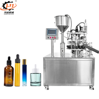 Machine de remplissage et de bouchage semi-automatique pour flacons de parfum liquides roll-on 2 en 1, petite machine de remplissage et de bouchage de bouteilles en verre