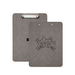 Promotion Wholesale A4 Pu Leather Custom LOGO Personalized Laser Engraving Clipboard - Product Image 3