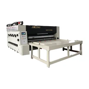 Maquinaria de cartón semiautomática JIALONG, impresora de cartón, máquina de fabricación de cajas corrugadas de 5 capas