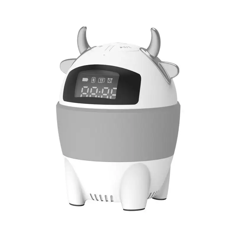 Vofull-altavoz portátil inalámbrico de vaca, despertador, altavoz inteligente de voz IA