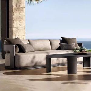 Mobilier d'extérieur moderne <span class=keywords><strong>en</strong></span> bois de teck Chaise longue <span class=keywords><strong>pliable</strong></span> et canapé modulaire pour une utilisation dans la cour de l'hôtel Villa - Product Image 2