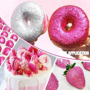 Pulvérisateur de paillettes comestibles, pot de 5 grammes, non toxique, qualité alimentaire, sans titane, pigment inorganique, poussière de perle dorée pour gâteaux, chocolat, boissons - Product Image 5