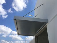 Auvents en aluminium métallique auvent extérieur pour balcon