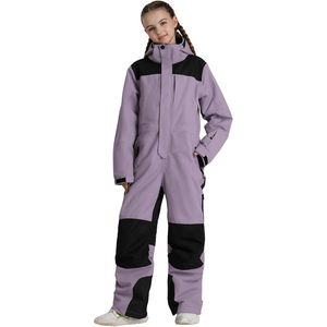 <b>Kids</b> <b>Snow</b> <b>Suit</b> One Piece Ski Outfit 15K Waterproof 10K Breathable Insulated Color Blocked Unisex Children's Winter Wear - Product Image 1
