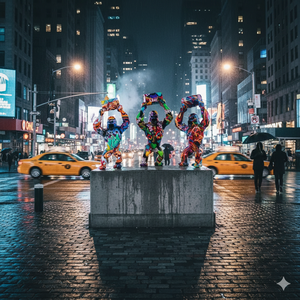 Art de rue, gorille de dessin animé tenant un baril, en <span class=keywords><strong>résine</strong></span> peinte à la main, pour sculpture artistique, pour la décoration moderne des galeries extérieures et des centres commerciaux - Product Image 5