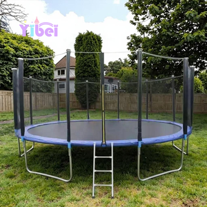 Trampolín Elástico Redondo de Fitness de 8, 10, 12, 14, 16 Pies con Red de Seguridad para Niños y Adultos - Product Image 5