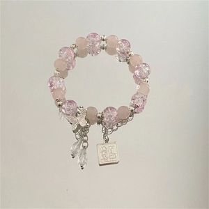 Pulsera de Cuentas de Vidrio con Diseño de Flores y Mariposas al Estilo Chino, Hecha a Mano, Unisex, Regalo, SIN MIEDO, SEA VALIENTE - Product Image 2