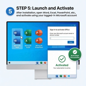 Clé de licence à vie <span class=keywords><strong>Office</strong></span> 2024 Famille et Petite Entreprise, activation mondiale pour compte personnel, clé numérique pour PC/Mac en stock - Product Image 6
