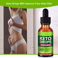 OEM Private Label Pure Liquid Keto Drops Exogenous Ketones Burner Keto Drops pour hommes et femmes