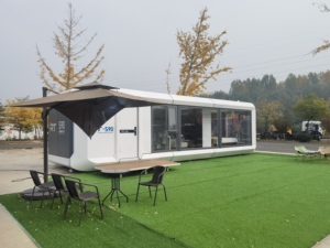 Casa Contenedor Prefabricada Móvil 2026, Cápsula Espacial, Mini Casa Portátil, Panel Sándwich, Energía Solar, Ecológica, Impermeable - Product Image 5