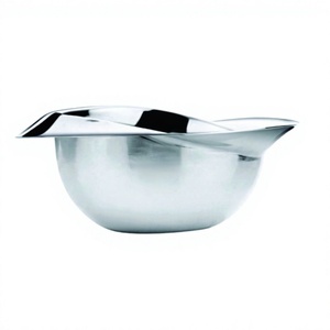 Vente en gros de bol à mélanger pour salade de fruits et noix en acier inoxydable coupe unique technique en métal poli - Product Image 1
