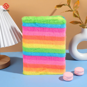 Taccuino di peluche del fumetto del leopardo arcobaleno stampato taccuino dello studente <span class=keywords><strong>libro</strong></span> a mano della principessa del cuore della ragazza popolare di Internet nuovo - Product Image 2