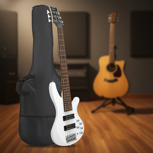 Bajo Eléctrico Glarry GIB de 44 Pulgadas con 6 Cuerdas, Pastillas H-H, Acabado Brillante, Diapasón de Laurel y Bolso - Product Image 2