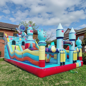 Castillo inflable con temática de astronauta para entretenimiento de Fiestas-Parque infantil hinchable para saltar en alquiler - Product Image 1