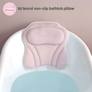 Coussin de baignoire en fibre de pâte de bois pure Tencel, repose-tête antidérapant pour spa avec ventouses puissantes pour la relaxation à domicile dans la salle de bain - Product Image 5