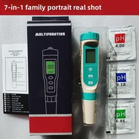 Qualité de l'eau multi-paramètres 7-en-1 pour stylo de test Conductivité EC ORP pH Salinité TDS Testeur