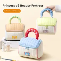 Sac de rangement portable pour cosmétiques et articles de toilette, épais, grande capacité, doux, à main